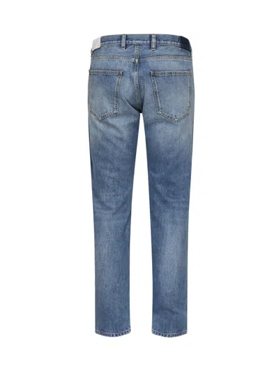 Eleventy Stretch Cotton Regular Fit Jeans In Blue