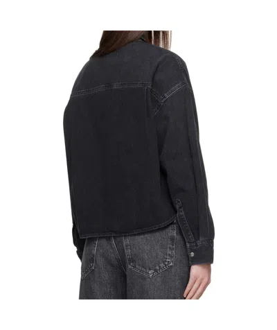Agolde Black Myah Denim Shirt In Black