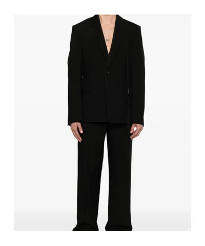 Ann Demeulemeester Cadby Single-breasted Blazer In Black