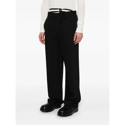Ann Demeulemeester Leon Trousers In Black