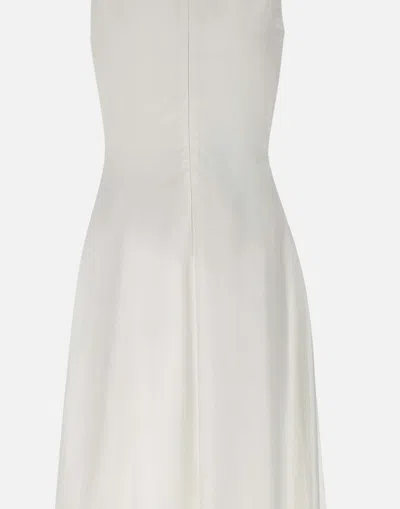 Eleventy Sleeveless Midi Dress In White