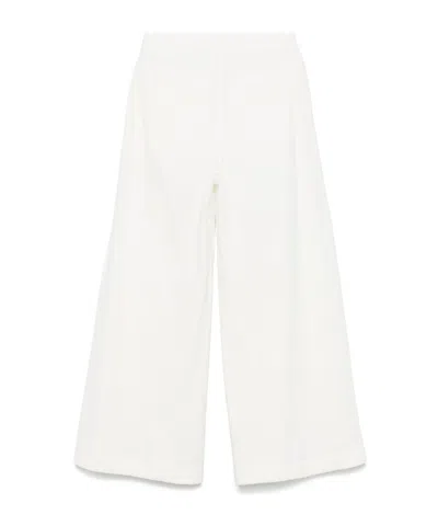 Low Classic Pleated Detail Track Pants In White