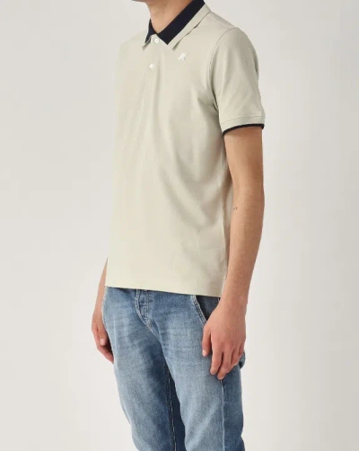 K-way Logo Patch Polo Shirt In Neutral