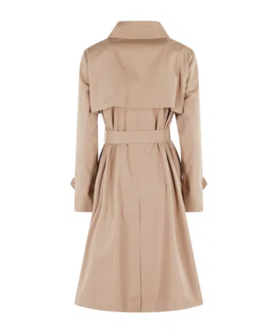 Herno Classic Double-breasted Cotton Trench Coat In Neutral
