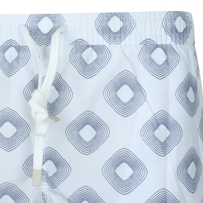 Eleventy Drawstring Swimming Trunks In Blue