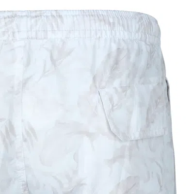 Eleventy Floral-print Swim Shorts In White