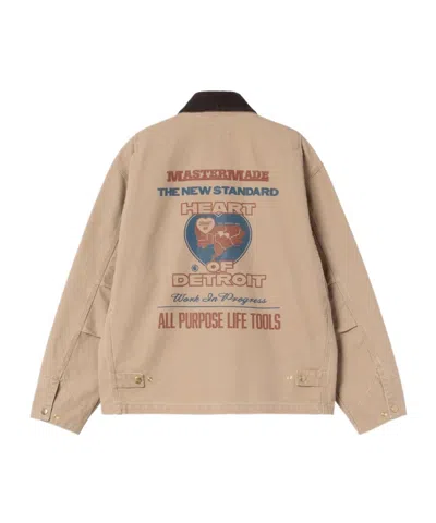 Carhartt Wip Dayton Trucker Dusty Brown Jacket In Burgundy