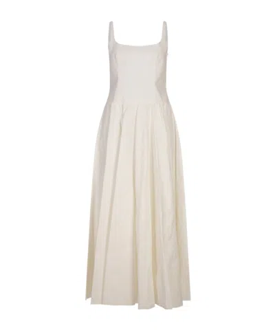 Marni Patterned-jacquard Cotton Midi Dress In White