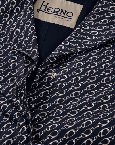 Herno Printed Coat In Multi