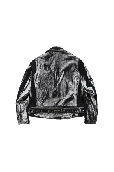 Jean Paul Gaultier Cotton Coated Jacket In Black