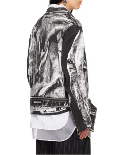 Jean Paul Gaultier Cotton Coated Jacket In Black