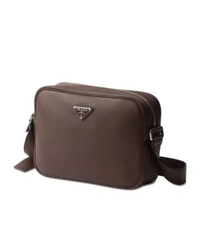 Prada Textured Leather Crossbody Bag