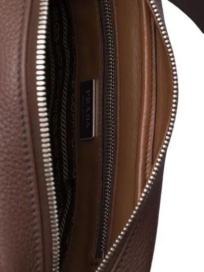 Prada Textured Leather Crossbody Bag