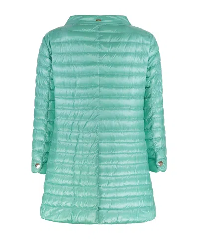 Herno Rossella Techno-nylon Down Jacket In Green