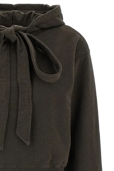 Jw Anderson Cotton Jersey Hoodie In Black