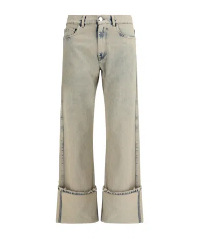 Coperni Boyfriend Jeans In Unique Greige Cotton Denim In Gray