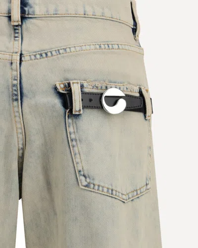 Coperni Boyfriend Jeans In Unique Greige Cotton Denim In Gray