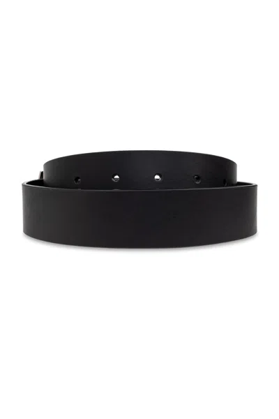 Rick Owens Rectangular Buckle Belt In Black