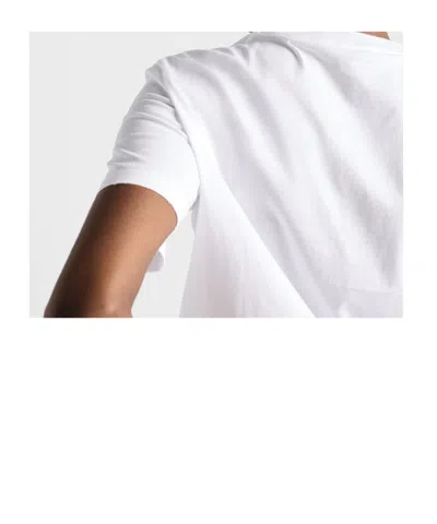 Prada Triangle Logo Cotton T-shirt In White