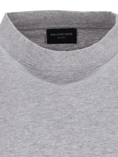 Balenciaga T-shirt Oversize In Gray