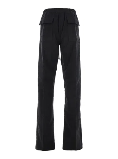 Rick Owens Drawstring Casual Pants In Black