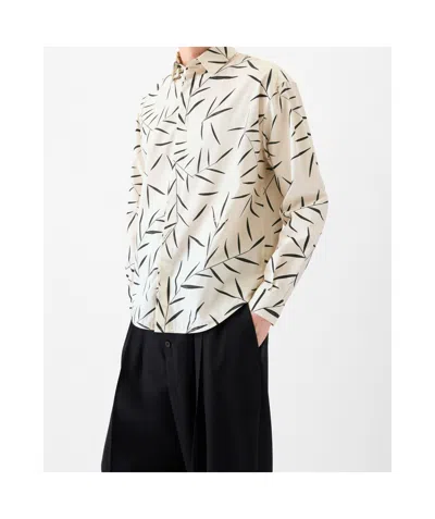 Jacquemus Le Simon ml Leaf-print Button-up Shirt In Neutral