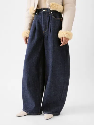 Jacquemus Jeans With Belt Loops In Black