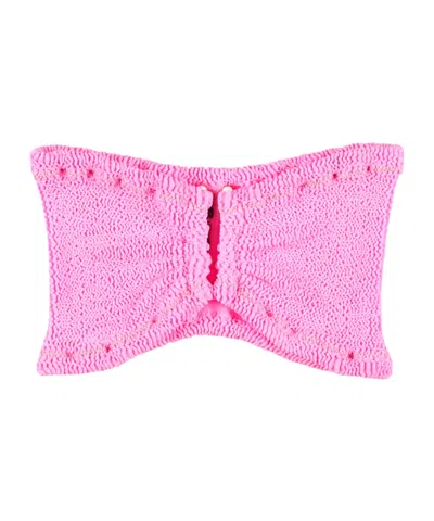 Reina Olga Ausulia Bandeau Bikini Top In Pink