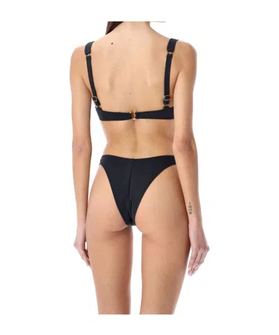 Reina Olga Brigitte Bikini Top Adjustable Straps In Black