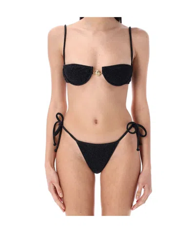 Reina Olga Carioca Bikini Bottom Skimpy In Black