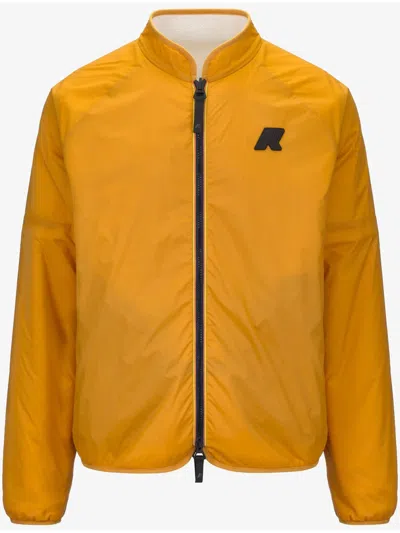 K-way Stand Collar Casual Jacket In White