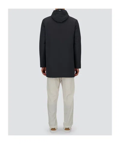 Herno Resort Parka In Travel Nylon Ponente In Black
