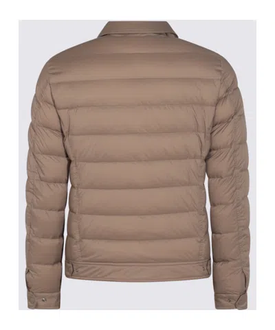Herno Pockets Chest Padded Side In Brown