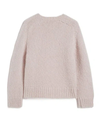 Jil Sander Wool Blend Crew-neck Sweater In Pink