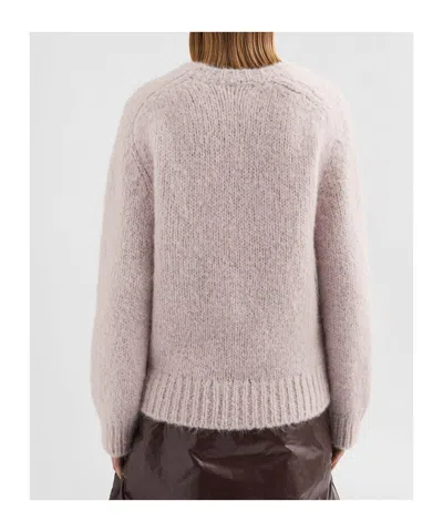 Jil Sander Wool Blend Crew-neck Sweater In Pink