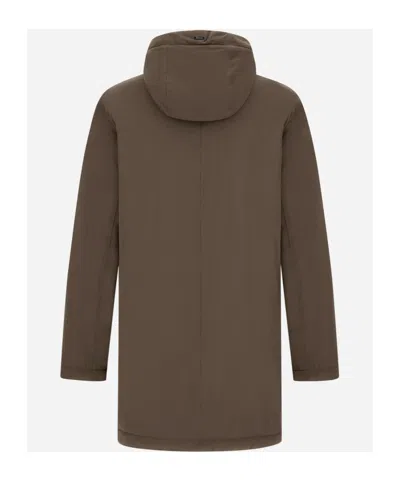 Herno Resort Parka In Travel Nylon Ponente In Brown