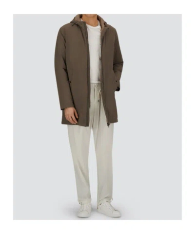 Herno Resort Parka In Travel Nylon Ponente In Brown