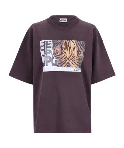 Jean Paul Gaultier Printed Wood T Shirt In Purple