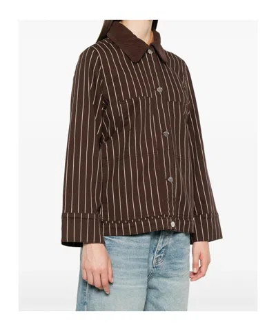 Baum Und Pferdgarten Long Sleeve Casual Jacket In Brown