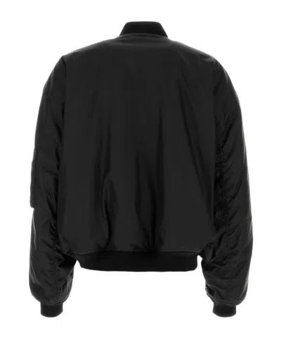 Balenciaga Nylon Lamborghini Bomber Jacket In Black