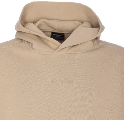 Balenciaga Oversized Hoodie In Neutral