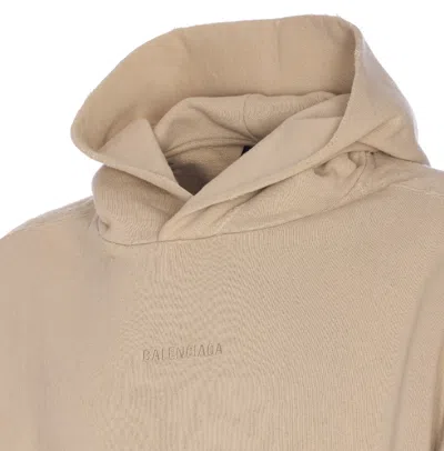 Balenciaga Oversized Hoodie In Neutral