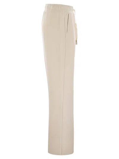 Weekend Max Mara Drawstring Casual Pants In Neutral