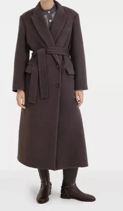 Brunello Cucinelli Virgin Wool-cashmere Belted Trench Coat