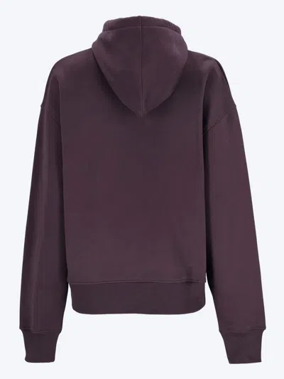 Jean Paul Gaultier Printed Wood Hoodie In Purple