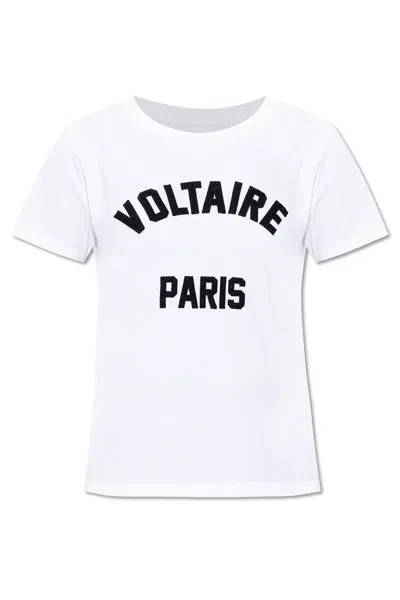 Zadig & Voltaire Zadig&voltaire Alys Hc Voltaire Paris T-shirt In White