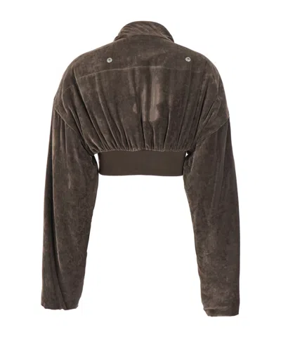 Rick Owens Long Sleeve Casual Jacket In Brown