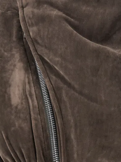 Rick Owens Long Sleeve Casual Jacket In Brown