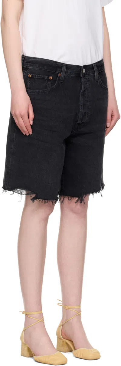 Agolde Denim Shorts With Belt Loops