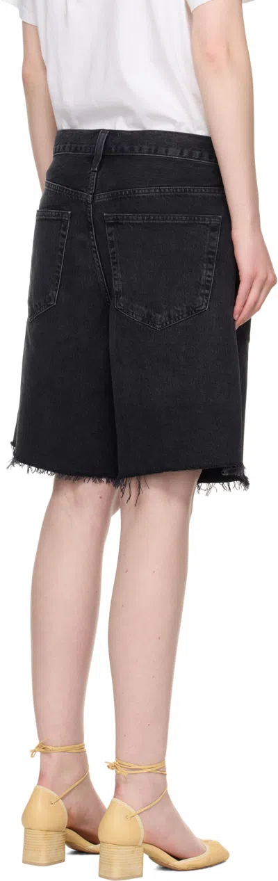 Agolde Denim Shorts With Belt Loops